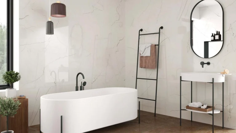 Duże płytki łazienkowe –  nowoczesność i elegancja w jednym